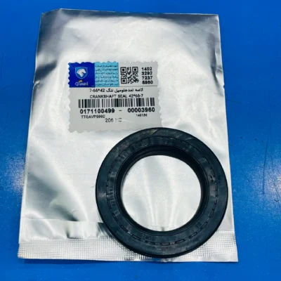 کاسه نمد جلو میل لنگ ابعاد ۷-66*42- TU3 و TU5 پژو 206 تیپ 2، 5، 6، وی 8-9، 207 دنده ای و اتوماتیک