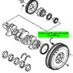 فلایویل کامل موتور (اهرمی یا رانائی) پژو 206 تیپ 2