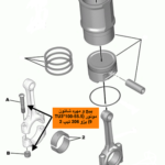 پیچ و مهره شاتون موتور (55.5-100*TU3 (9 و TU5 پژو 206 تیپ 2، 5، 6، وی 8-9، 207 دنده ای و اتوماتیک