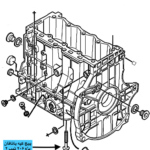 پیچ کپه یاتاقانِ بلوک سیلندر (هر عدد- 10 عدد کاربرد دارد) پژو 206 تیپ 2