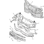 عایق صداگیر سینه داشبورد بالائی (داخل محفظه موتور) پژو 206 تیپ 2، 5، 6، وی 8-9، 207 دنده ای و اتوماتیک