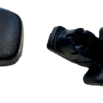 قاب مکانیزم تنظیم ارتفاع کمربند های ایمنی جلو (مشکی رنگ)- دو تکه (روی ستون وسط) پژو 206 تیپ 2، 5، 6، وی 8-9، 207 دنده ای واتوماتیک